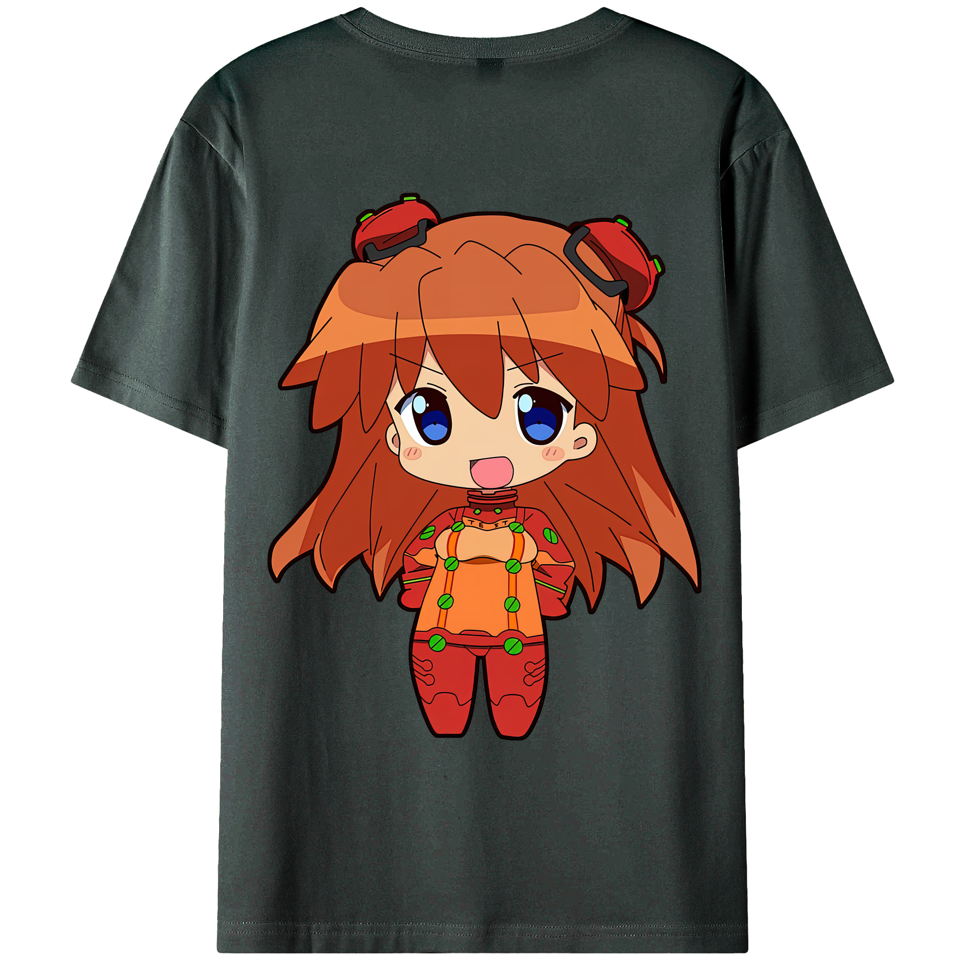 （画像用） EVA 新世紀エヴァンゲリオン 綿100％ メンズ半袖Tシャツ（バックプリント） 通気性